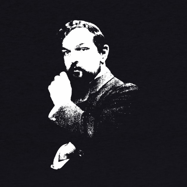 Claude Debussy portrait by Tamie